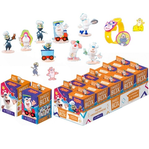ГОТОВИМ С БУБОЙ SWEET BOX Мармелад с 3D игрушкой/подарком  1кор*12бл*10шт, 10г.