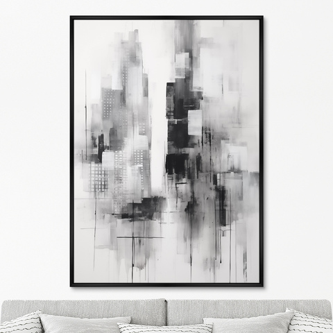 ArtNoMore - Репродукция картины на холсте Evening in the city, No 2, 2024г.