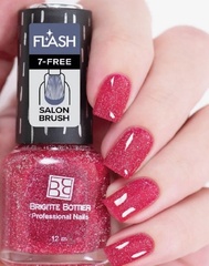 Brigitte Bottier Лак FLASH (Вспышка) светоотражающий эффект тон 03 ярко-розовый 12мл