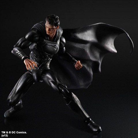 Man of Steel Play Arts Kai - Superman Black Costume Exclusive