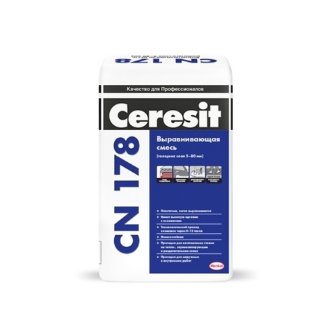 Ceresit CN 178/Церезит ЦН 178 выравнивающая смесь для пола
