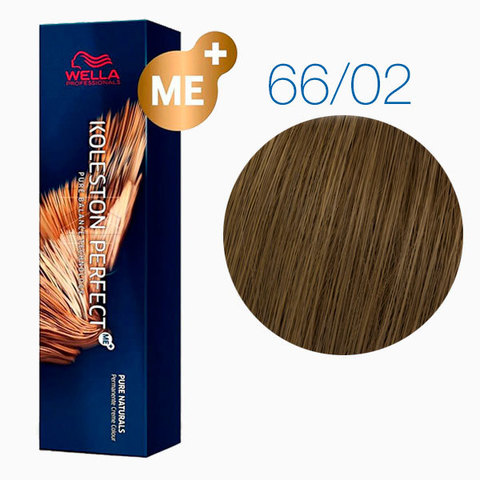 Wella Koleston Pure Naturals 66/02 (Темный блонд интенсивный натуральный матовый) - Стойкая краска для волос