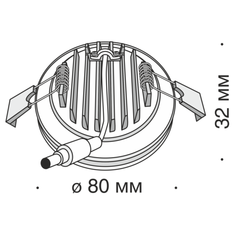Встраиваемый светильник Technical Phanton DL303-L7B