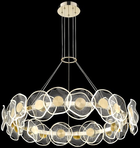 Люстра подвесная Wertmark Helena природный стиль WE453.30.303