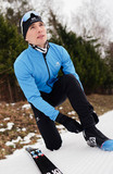 Элитный утеплённый лыжный костюм Nordski Pro Light Blue/Black мужской