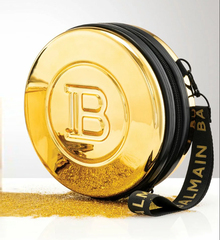 Balmain Футляр-сумка hardcase Backstage Session с гальваническим покрытием золотистого цвета Limited Edition Pouch FW21 (без наполнения)