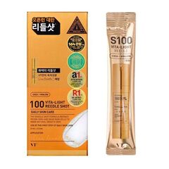 VT Cosmetics Vita-Light Reedle Shot 100 stick pouch бустер-сыворотка с микроиглами и витамином C (саше 2 гр.)