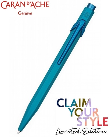 Ручка шариковая Caran d’Ache 849 Claim Your Style Edition 3 LE, Glacier Blue (849.569)