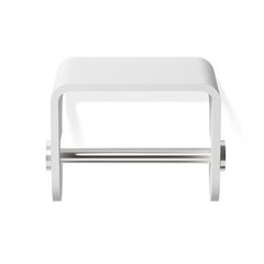 Decor Walther 0974555 Decor Walther Stone TPH4 Держатель туалетной бумаги, подвесной, цвет: белый / сталь матовая фото