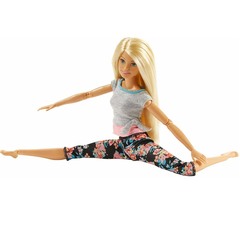 Барби в сером топе Блондинка. Безграничные движения