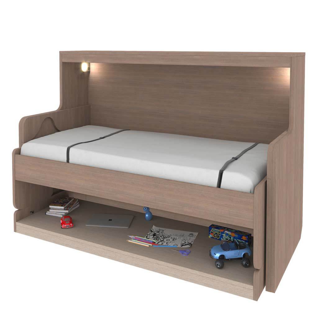 кровать трансформер со шкафом и столом