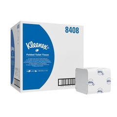 Бумага туалетная листовая Kimberly Clark Kleenex 2-слойная 36 пачек по 200 листов (артикул производителя 8408)