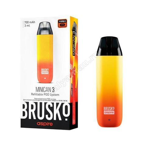 Электронная сигарета Brusko Minican 3 - Красно-жёлтый градиент