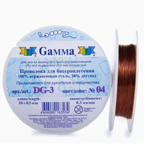 "Gamma" Проволока для бисера DG-3 d 0.3 мм 10 м №04 под медь