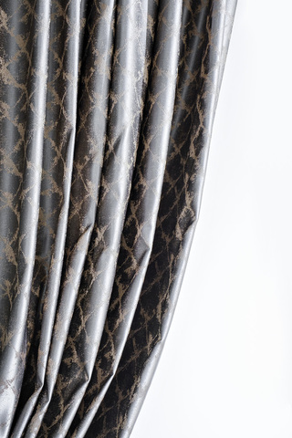 Портьера 275х260 Garda Decor Trento серая