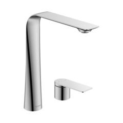 Duravit D.1 Смеситель  для раковины на 2 отв. высокий h=253мм,, цвет: хром D11130002010 фото