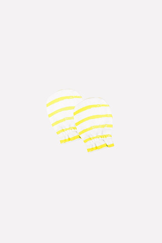 рукавички для новорожденных  К 8506/яр.лимон полоска