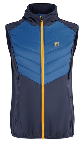 Тёплый жилет Noname Hybrid Vest 24 UX Navy/Med Blue с капюшоном