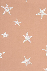 Пеленка для новорожденных  К 8512/маленькие звезды на св.коричневом