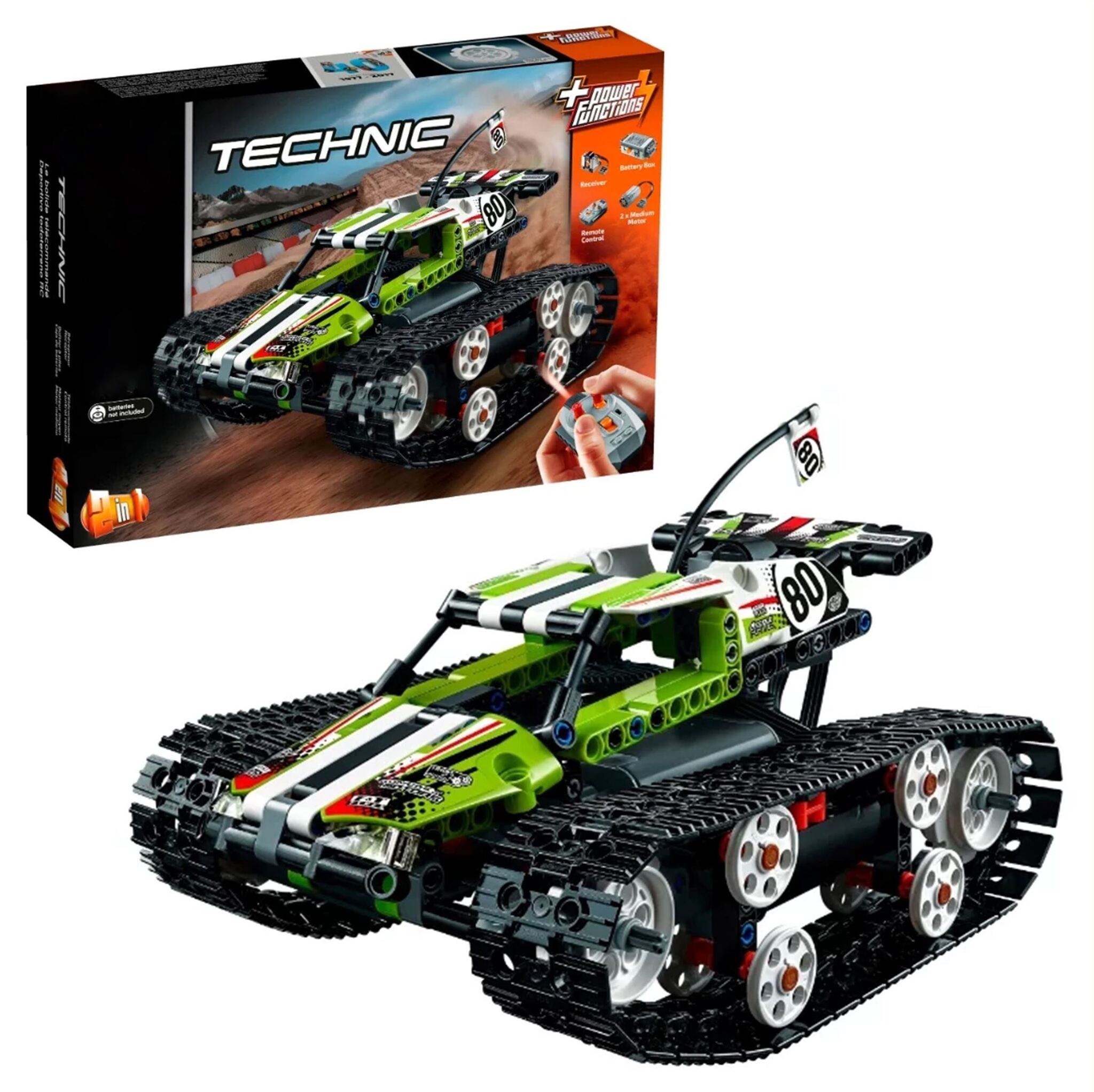 Конструктор Technic вездеход зеленый 2в1 на Р/У 452 детали