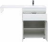 Aquanet 239216 Тумбас раковиной Токио 130 R напольная 1 ящик 2 фасада цвет белый глянец (239216)