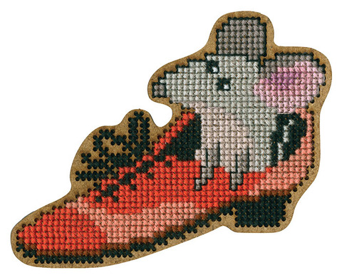 Коллекция:	Вышивка по перфорированной форме¶Название по-английски:	Wooden cross-stitch kit¶Название