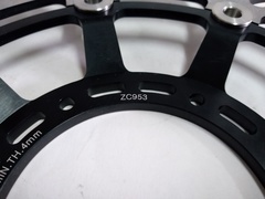 Диск тормозной передний черный на Honda ST Pan European 1300 02-13