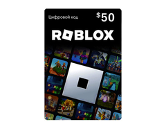 Карта оплаты Roblox 50 USD USA [Цифровая версия] (для ПК, цифровой код доступа)