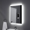 Aquanet 196646 Зеркало Палермо 11085 с LED подсветкой, 1100х850x32 мм, инфракрасный выключатель (196646)