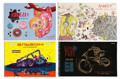 АЛЬБОМ ДЛЯ РИСОВАНИЯ А4 40Л ГРЕБЕНЬ,в АССОРТИ