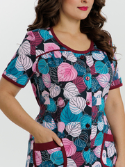 4728 Халат на пуговицах