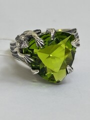 Лягушка  (кольцо из серебра)