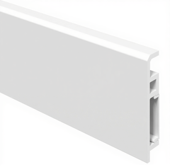 Плинтус из вспененного ПВХ Aberhof Luxe Белая орхидея 70х13х2000 мм