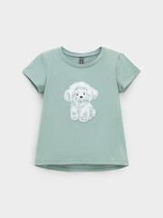 фуфайка  для девочки  КР 302822/голубой прибой к635