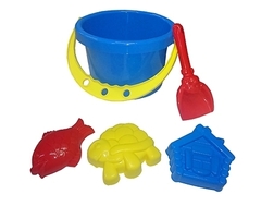 Набор Для Песочницы - Ведро (1л), Лопатка 13см, 3 формочки