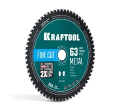 KRAFTOOL Metal Cut 255 х 30 мм, 63Т, диск пильный по металлу и стали (36954-255-30-63)