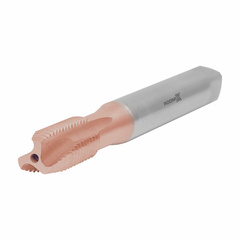 Метчик  маш/руч M3,5X0.6 DIN371 с покрытием TIN сквозной (HSS)