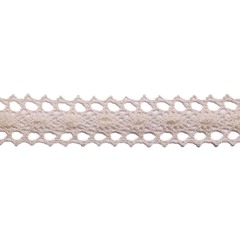 Кружево хлопковое/Тесьма вязаная 19.01.047, ш. 1,9 см, натуральный
