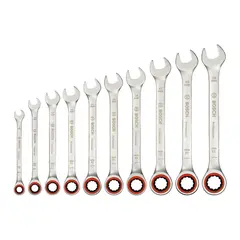 Набор рожковых/комбинированных ключей 10 шт BOSCH 1600A02AU0