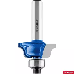 ЗУБР 28.6 x 12 мм, радиус 4 мм, фреза кромочная калевочная №6, Профессионал (28707-28.6)