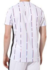 Теннисная футболка Australian Ace T-Shirt With Stripes Print - bianco