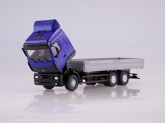 MAZ-6312 flatbed with awning blue-gray 1:43 AutoHistory