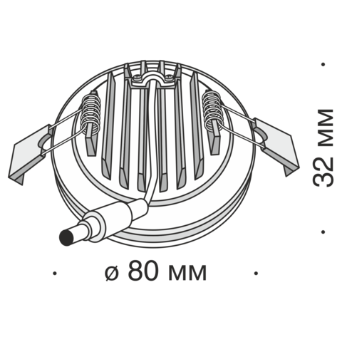 Встраиваемый светильник Technical Phanton DL303-L7B4K
