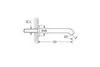 Grohe 13449A01 Essence Излив для ванны настенный, темный графит глянец