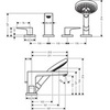 Смеситель на борт ванны Hansgrohe Metropol 74552000