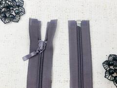 Молния спираль, Т5, L 40 см, тёмная пыльная сирень