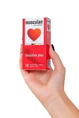 Презервативы Masculan Sensitive plus - 10 шт. - 