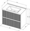 Aquanet 335434 Тумба Джейн 80 (Flat) цв.мисти грин (335434)