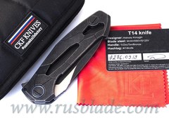 CKF T14B (new T90) knife - Alexey Konygin, M390, Copper, Ti 