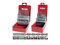 Набор сверл по металлу 1-13мм 25шт DIN338 (UTL3000) HSSE-Co5 Ruko 229215 (В)